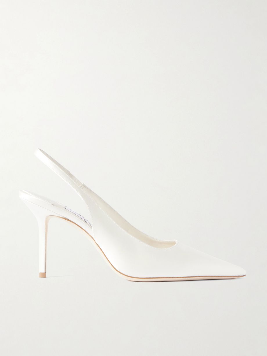 Love 85 satin slingback pumps