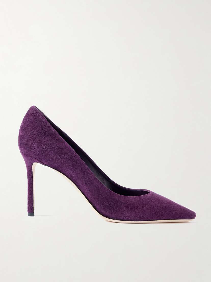 Jimmy Choo Romy 85 Suede Pumps