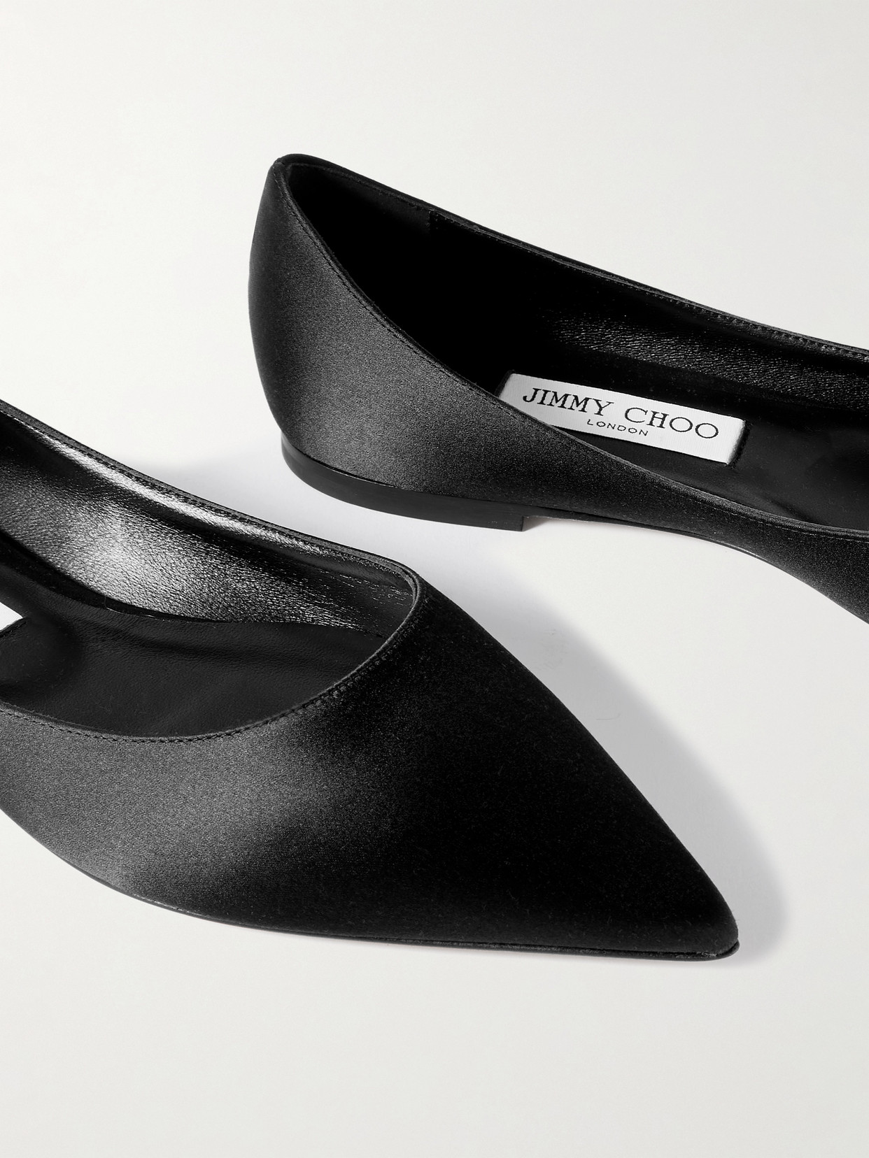 Jimmy Choo Black Romy Ballerina Flats