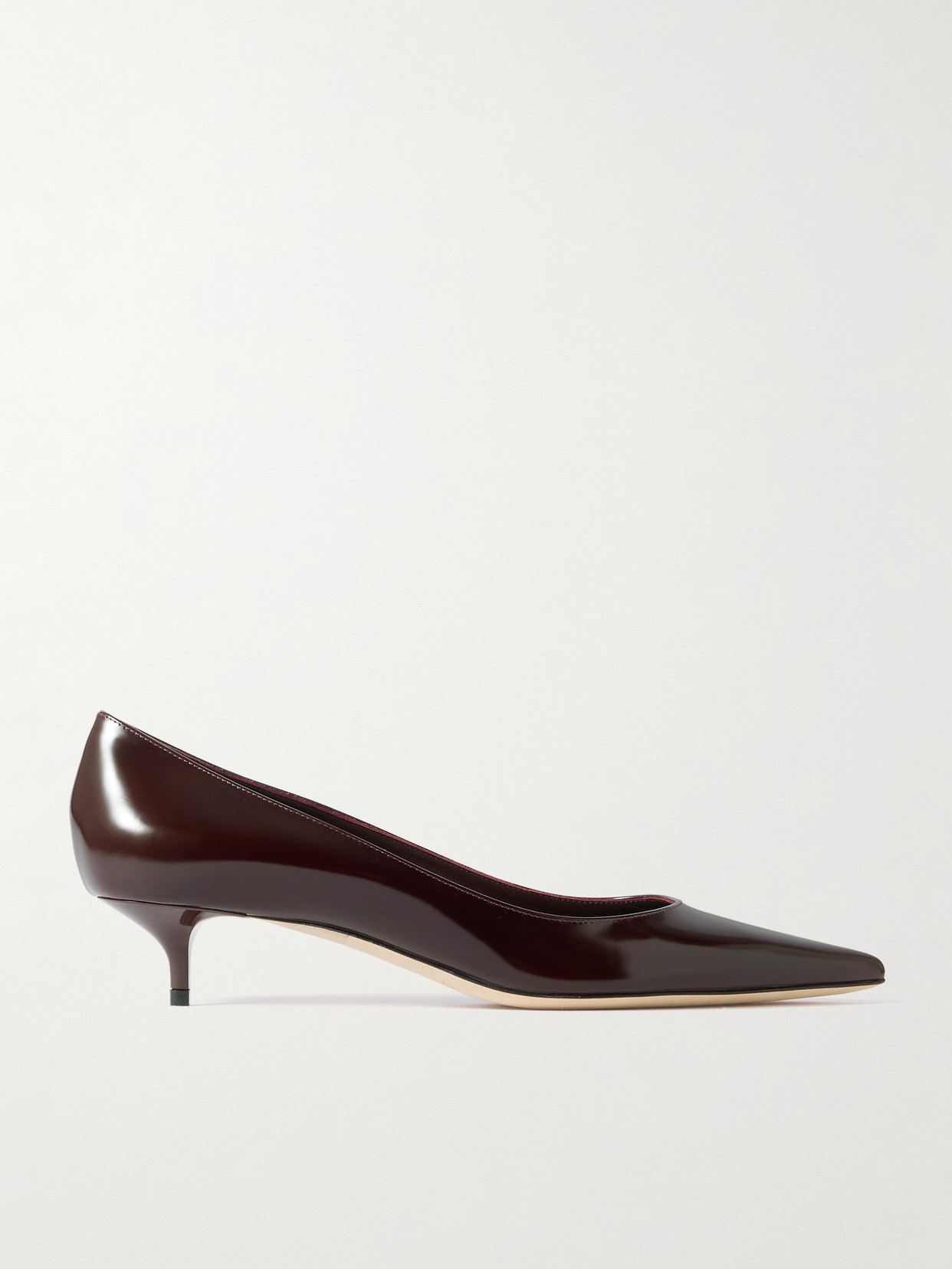 Jimmy Choo Amelia 30 Patent-leather Pumps In Burgundy