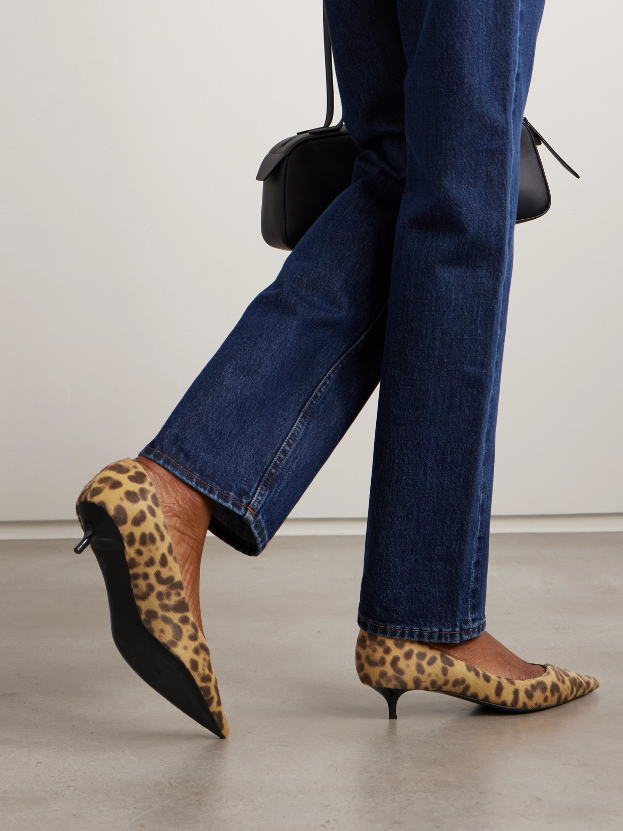 Jimmy Choo Amelia 40 Leopard-print Calf Hair Pumps In Animal Print