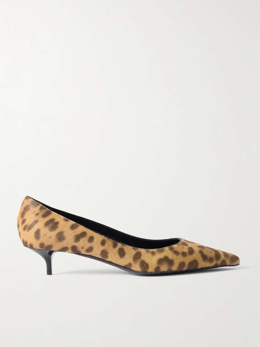 Jimmy Choo Amelia 40 Leopard-print Calf Hair Pumps