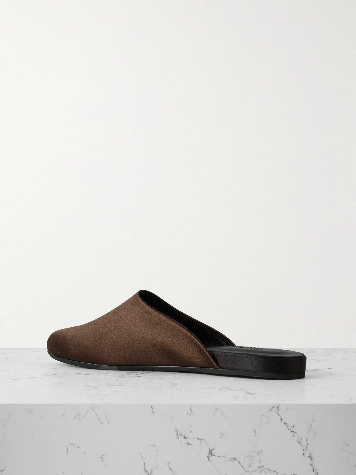 Ancient Greek Sandals The Slipper Satin Mules In Brown