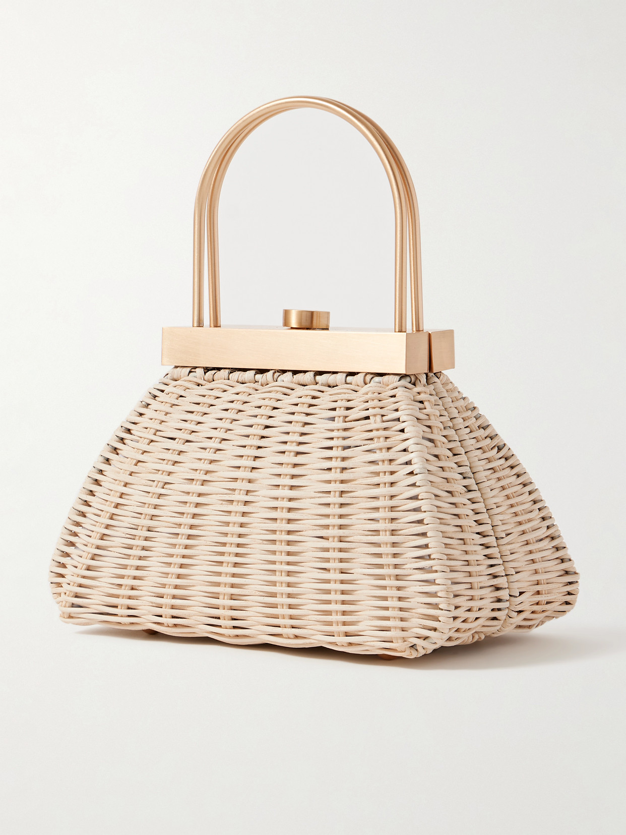 Cult Gaia Estelle Woven Straw Tote In Neutral