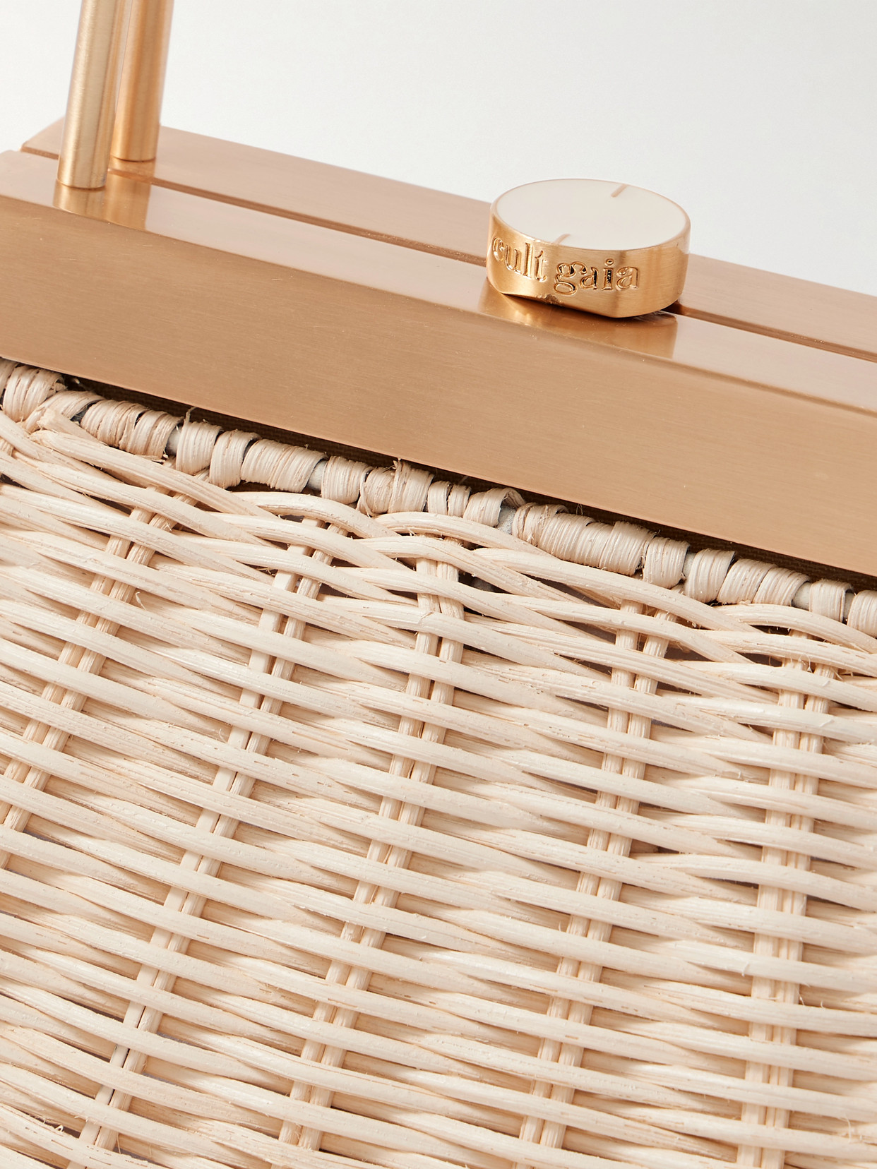 Cult Gaia Estelle Woven Straw Tote In Neutral