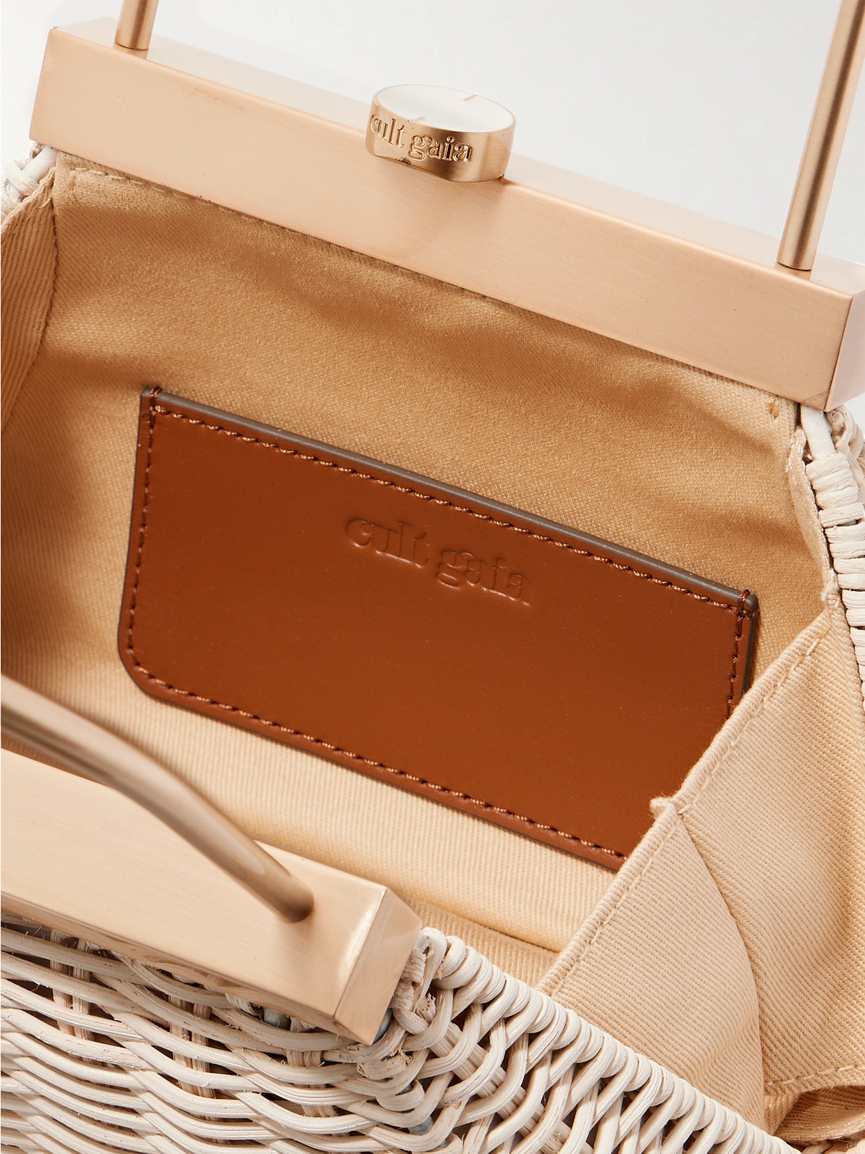 Cult Gaia Estelle Woven Straw Tote In Neutral