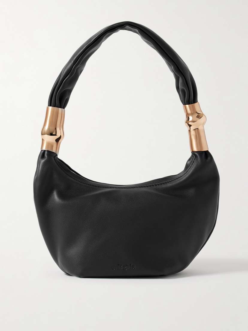 Cult Gaia Meala Embellished Leather Shoulder Bag