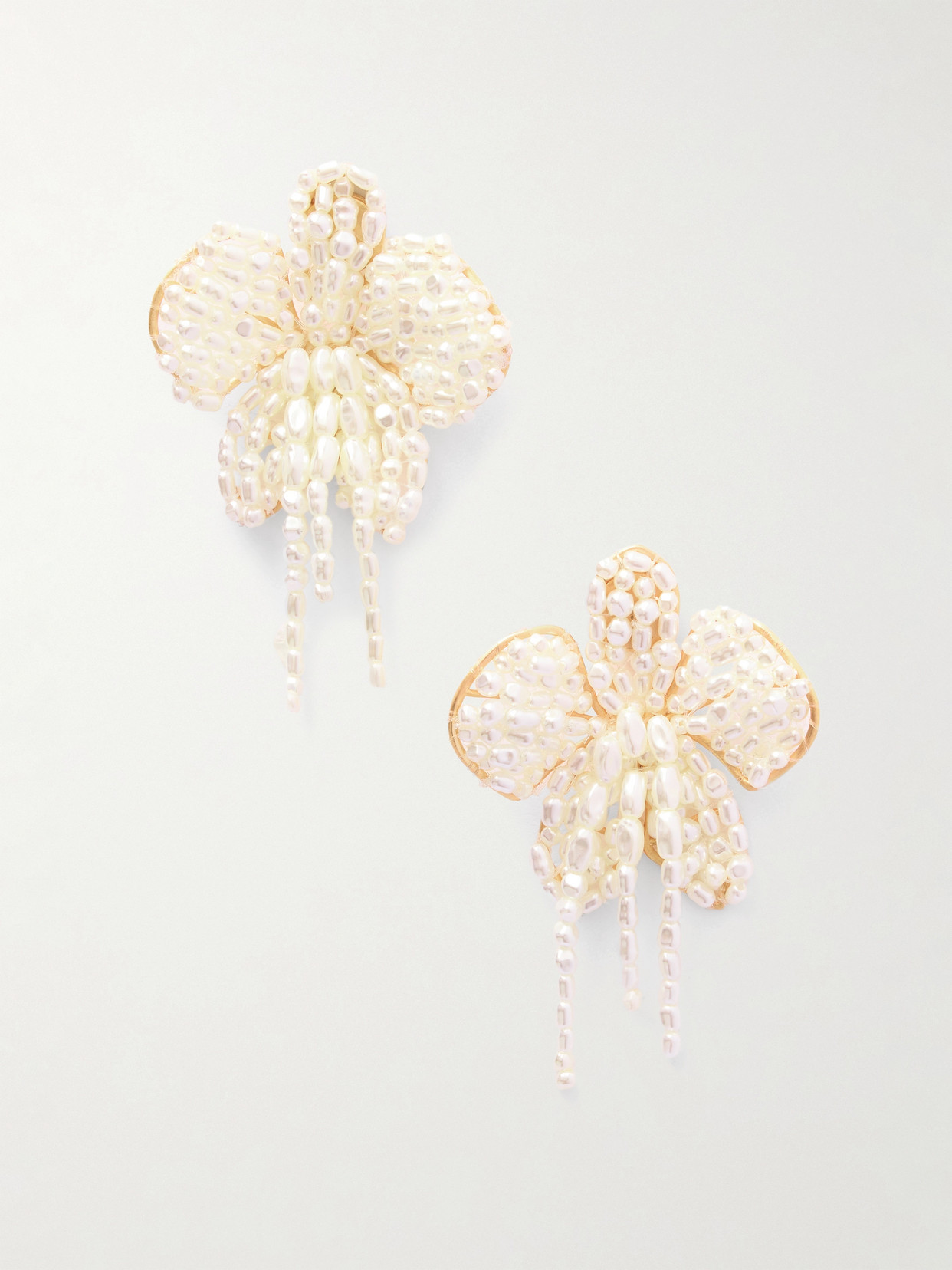 Cult Gaia Amina Gold-tone Faux Pearl Earrings