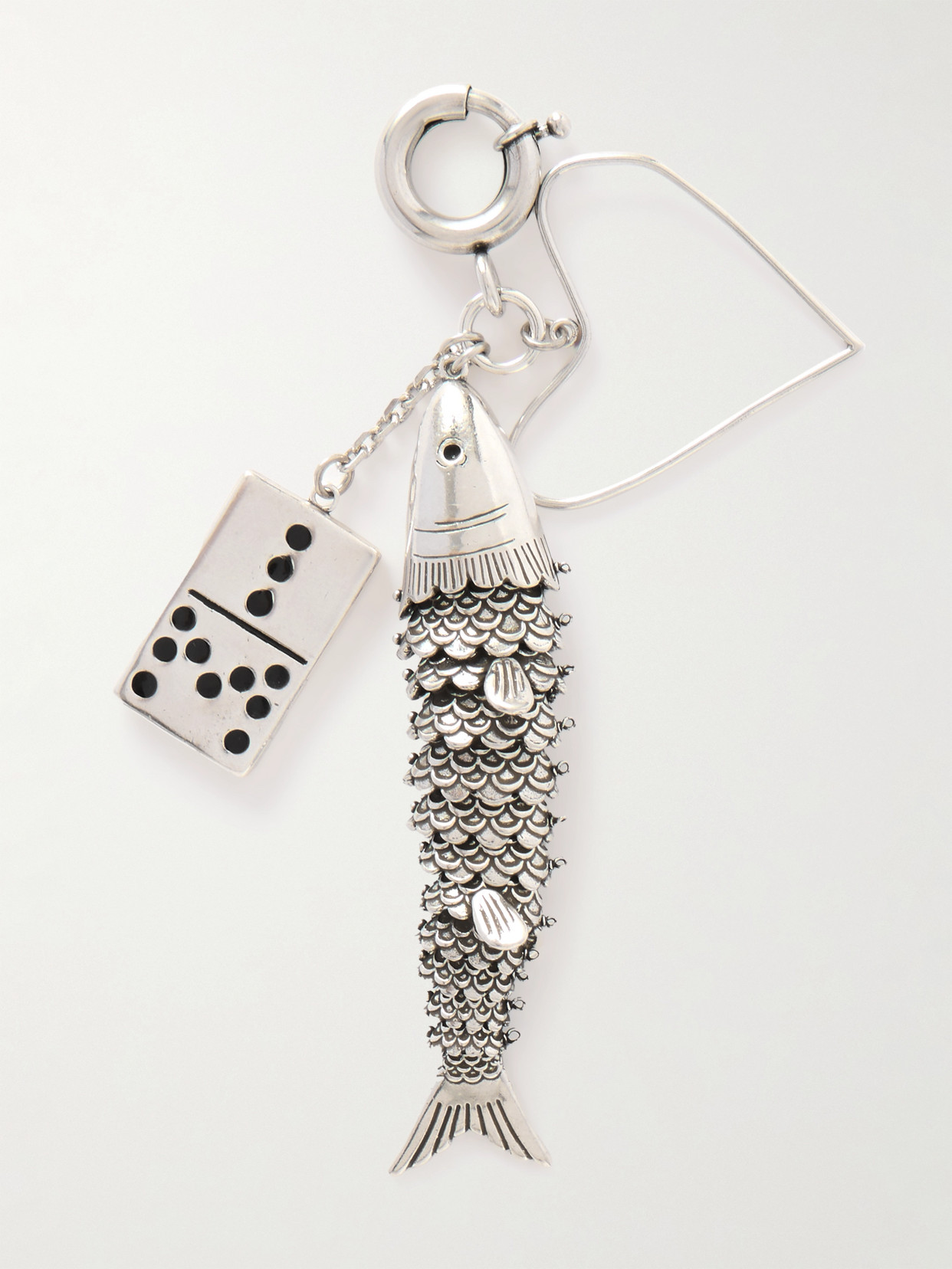 Isabel Marant Silver-tone Keyring In Metallic