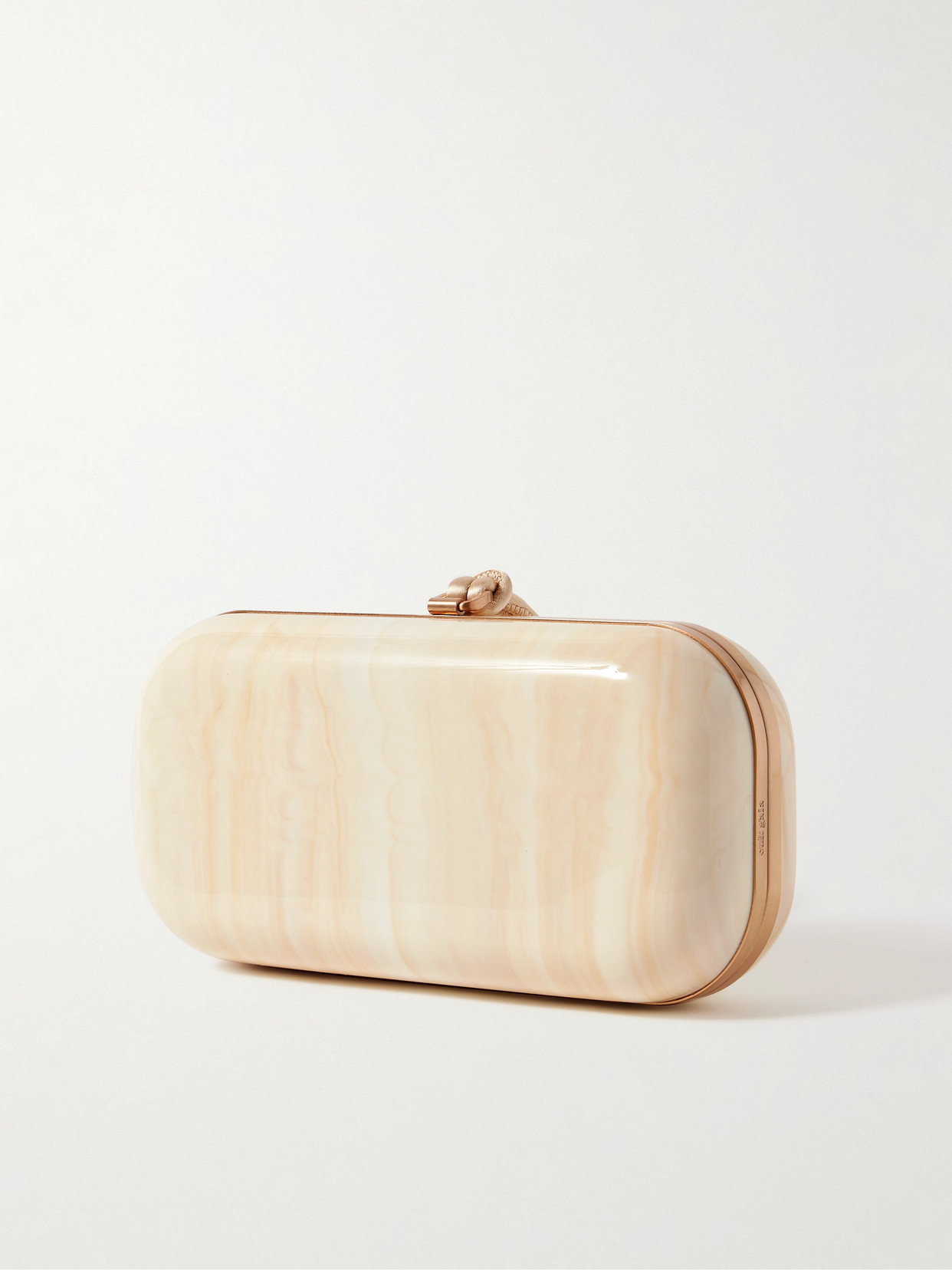 Cult Gaia Yasmin Tasseled Resin Clutch In Neutral