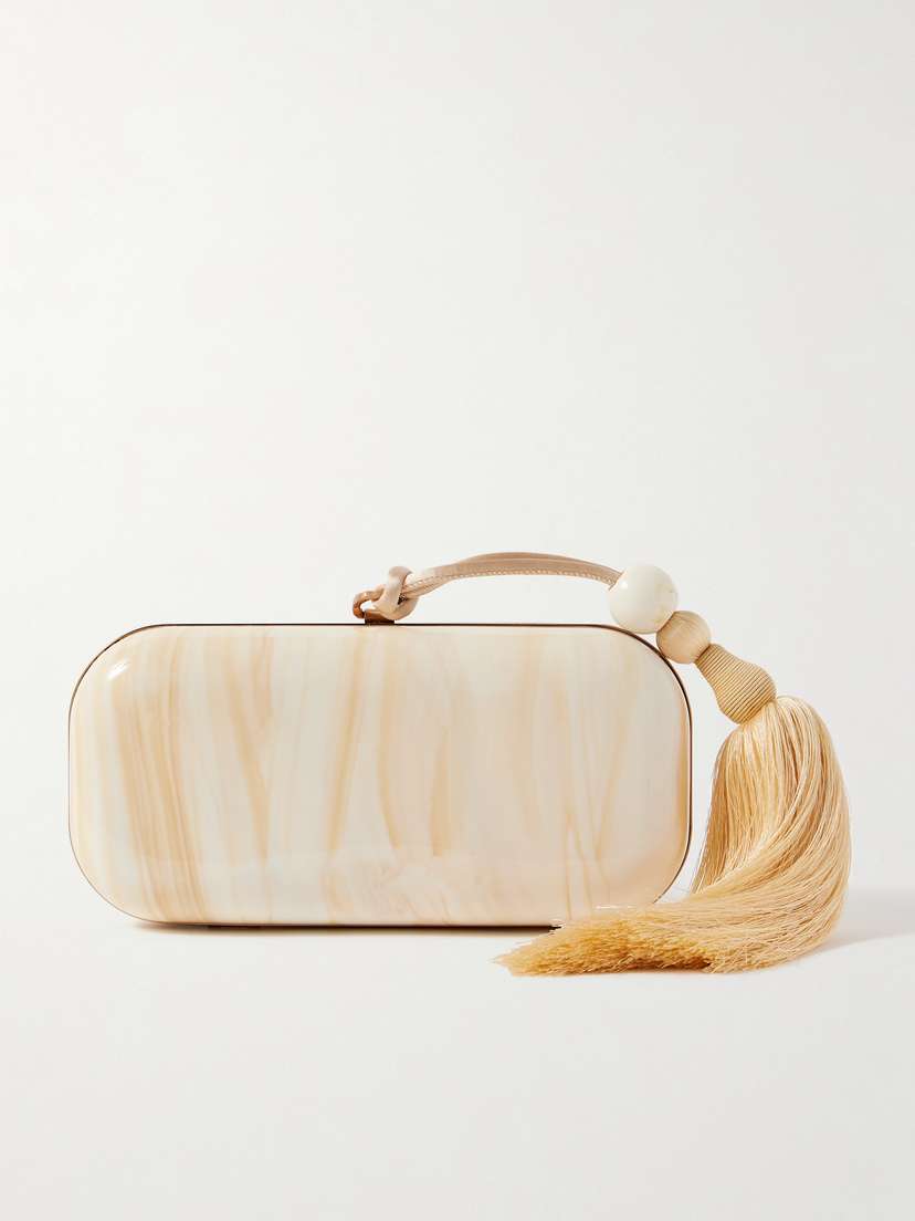 Cult Gaia Yasmin Tasseled Resin Clutch