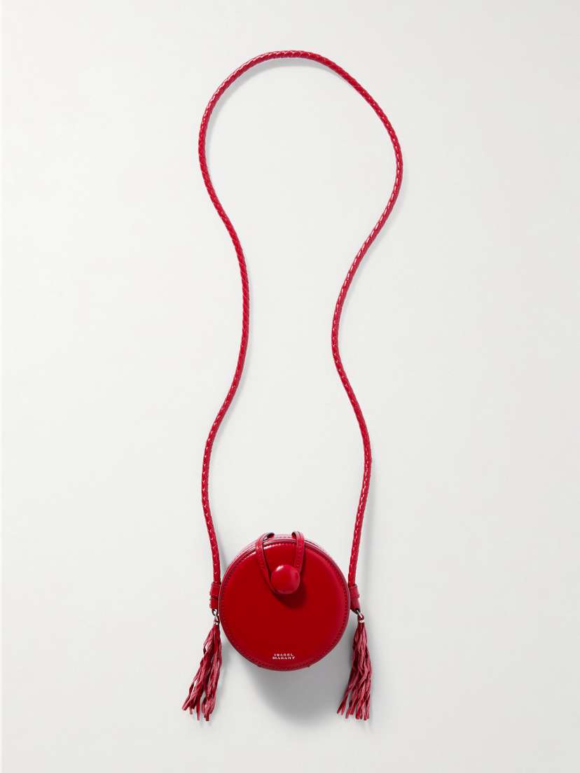 Isabel Marant Houna Tasseled Leather Shoulder Bag