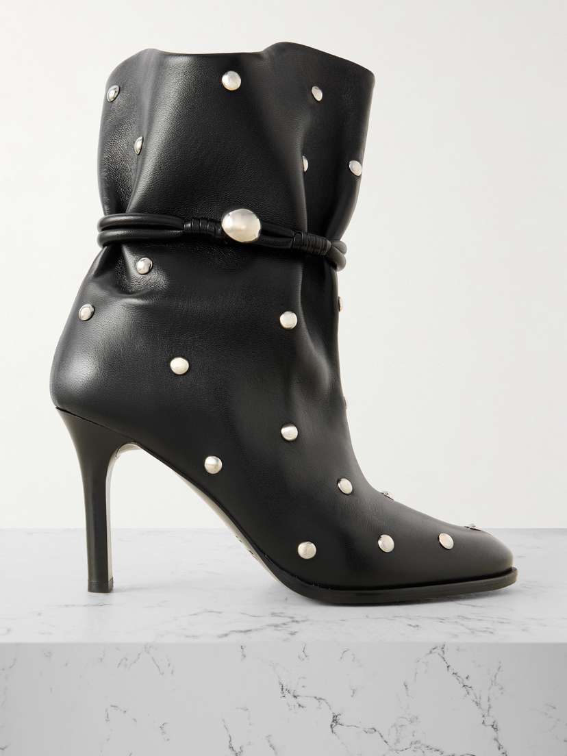 Isabel Marant Lolya Studded Leather Ankle Boots