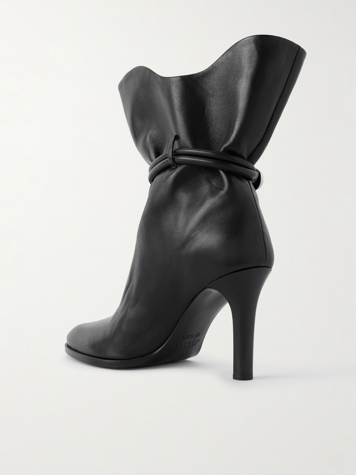 Isabel Marant Pointed Toe Ankle Length Boots With Metal Detail In Black