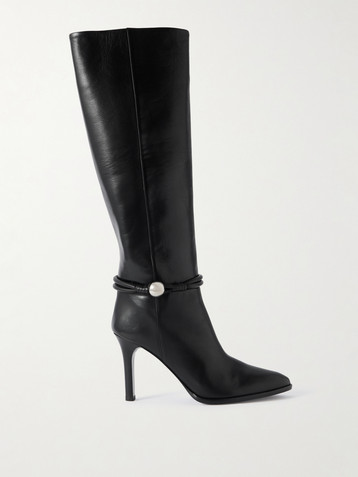 Isabel Marant Ieva embellished leather knee boots