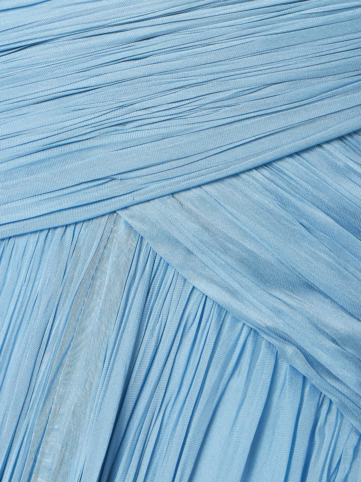 Marmar Halim Gathered Plissé-silk Gown