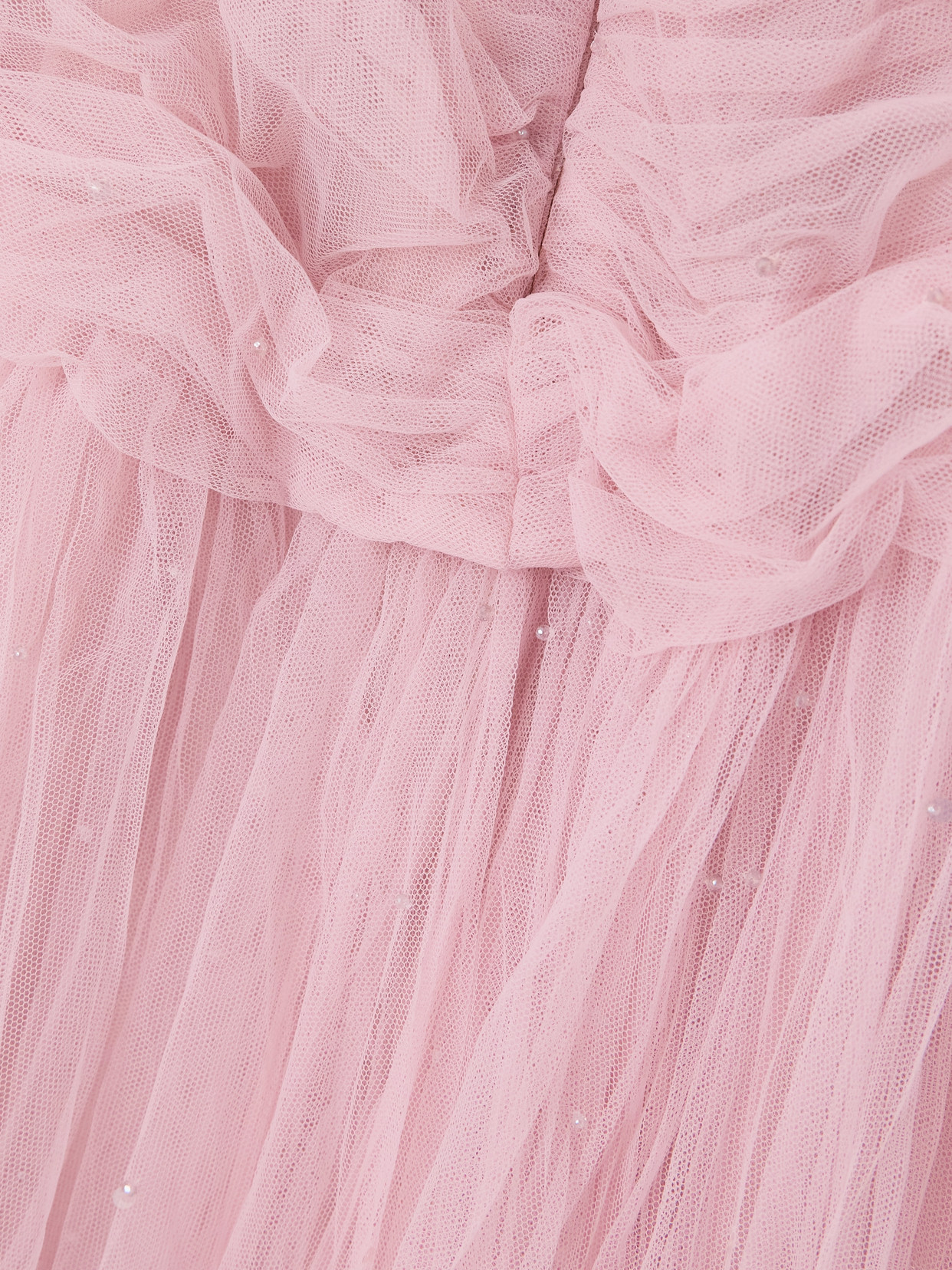 Marmar Halim Strapless Bead-embellished Plissé-tulle Gown In Pink