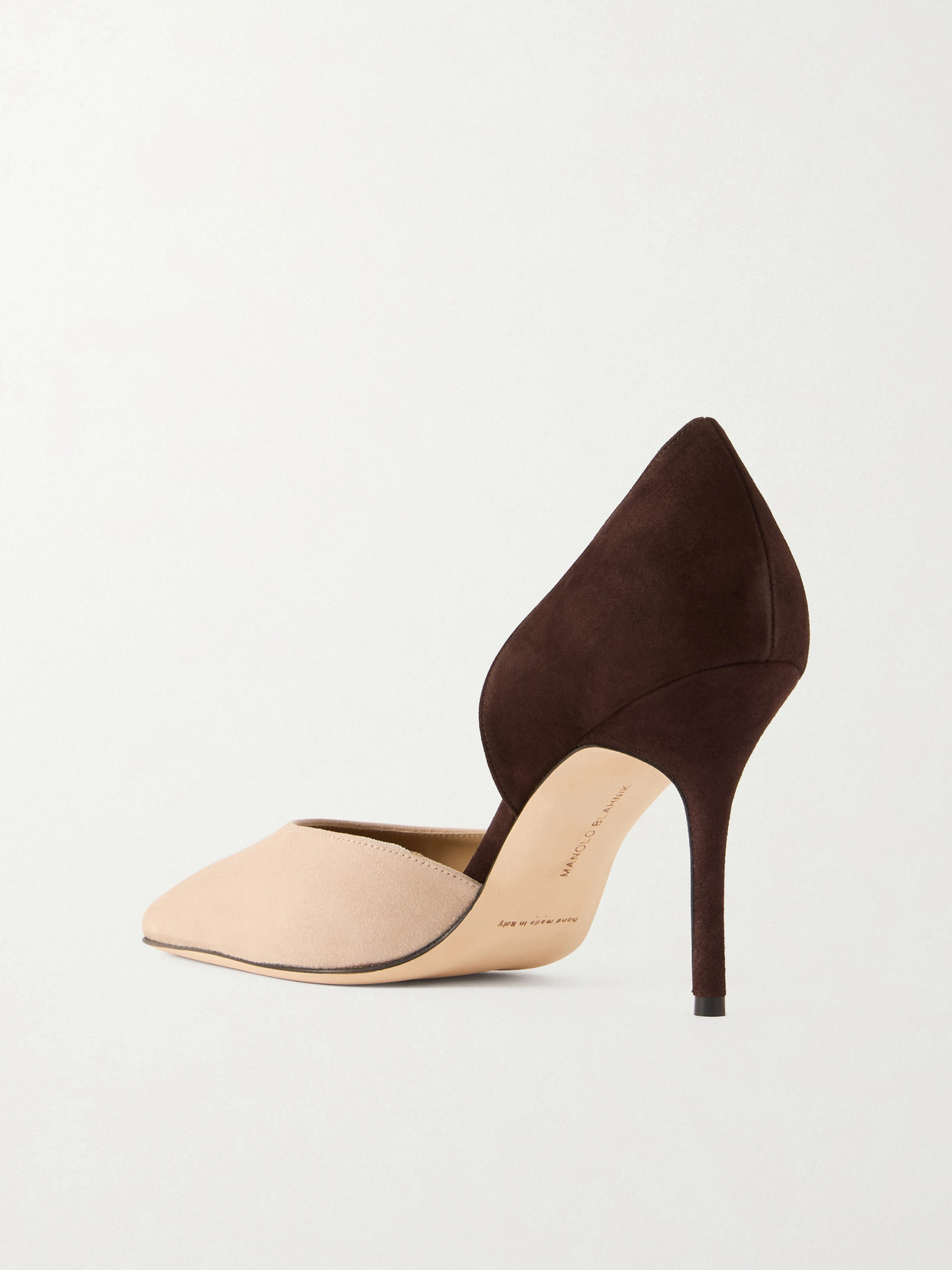 Taylerbinu 90 Two-Tone Suede Pumps