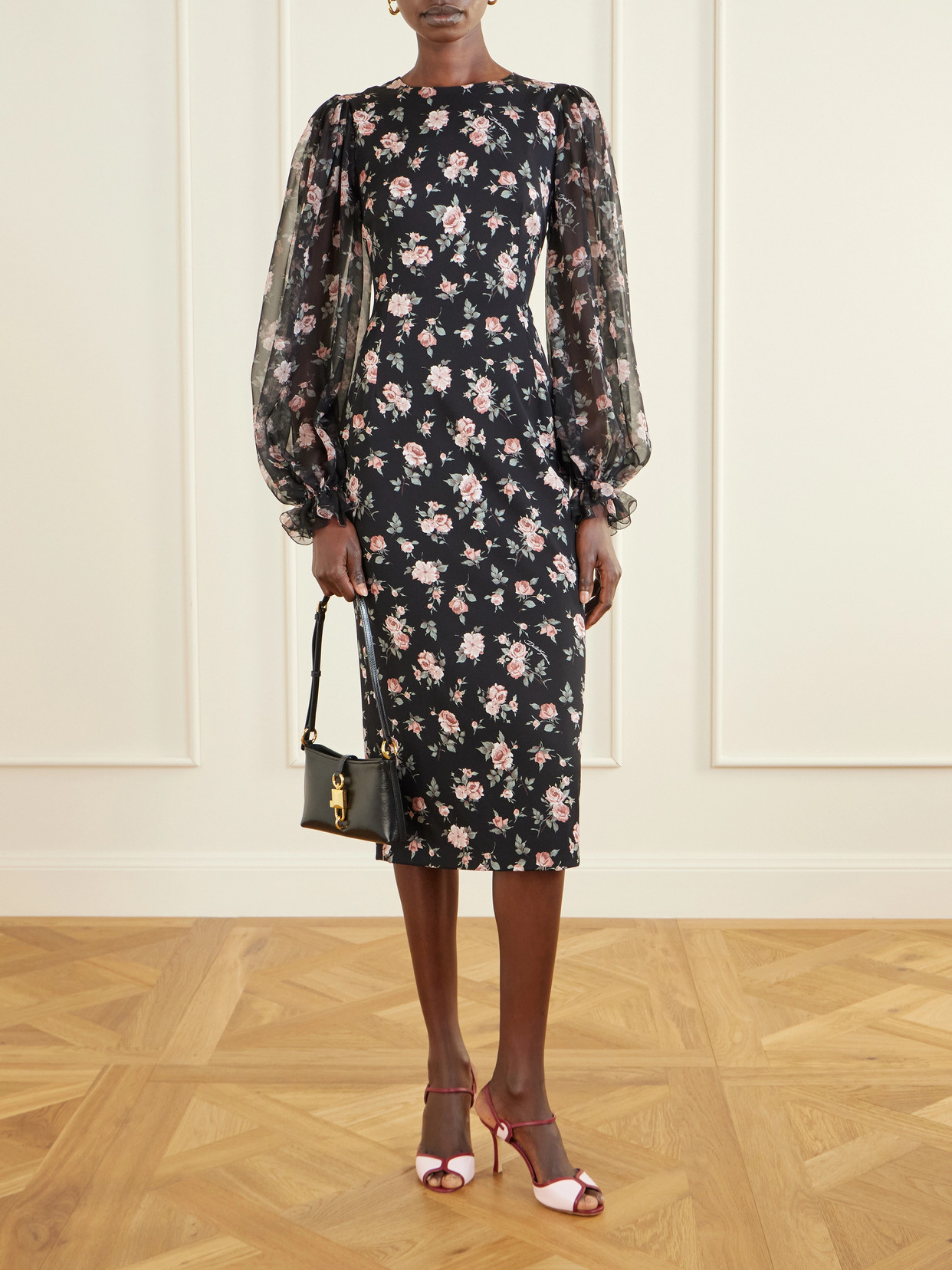 Manolo Blahnik Todda 90 Two-tone Leather Sandals In Pink