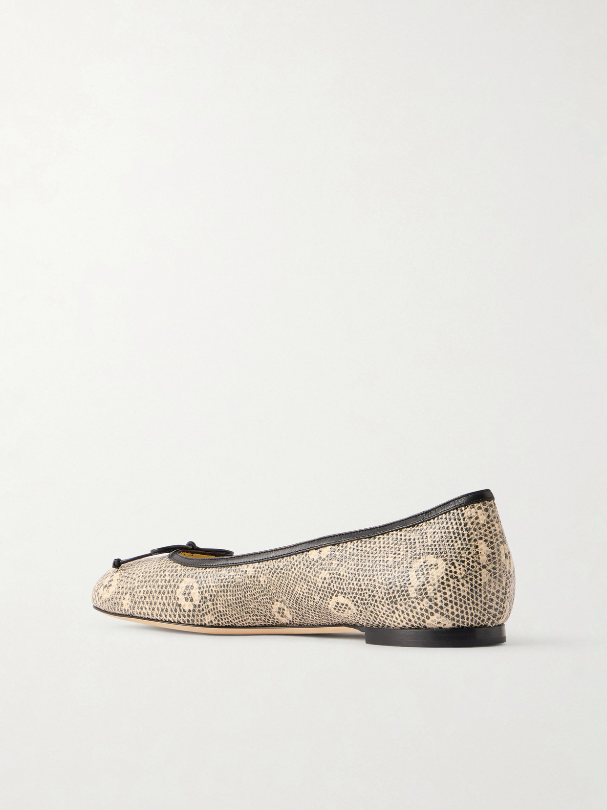 Veralli Lizard-Effect Ballet Flats