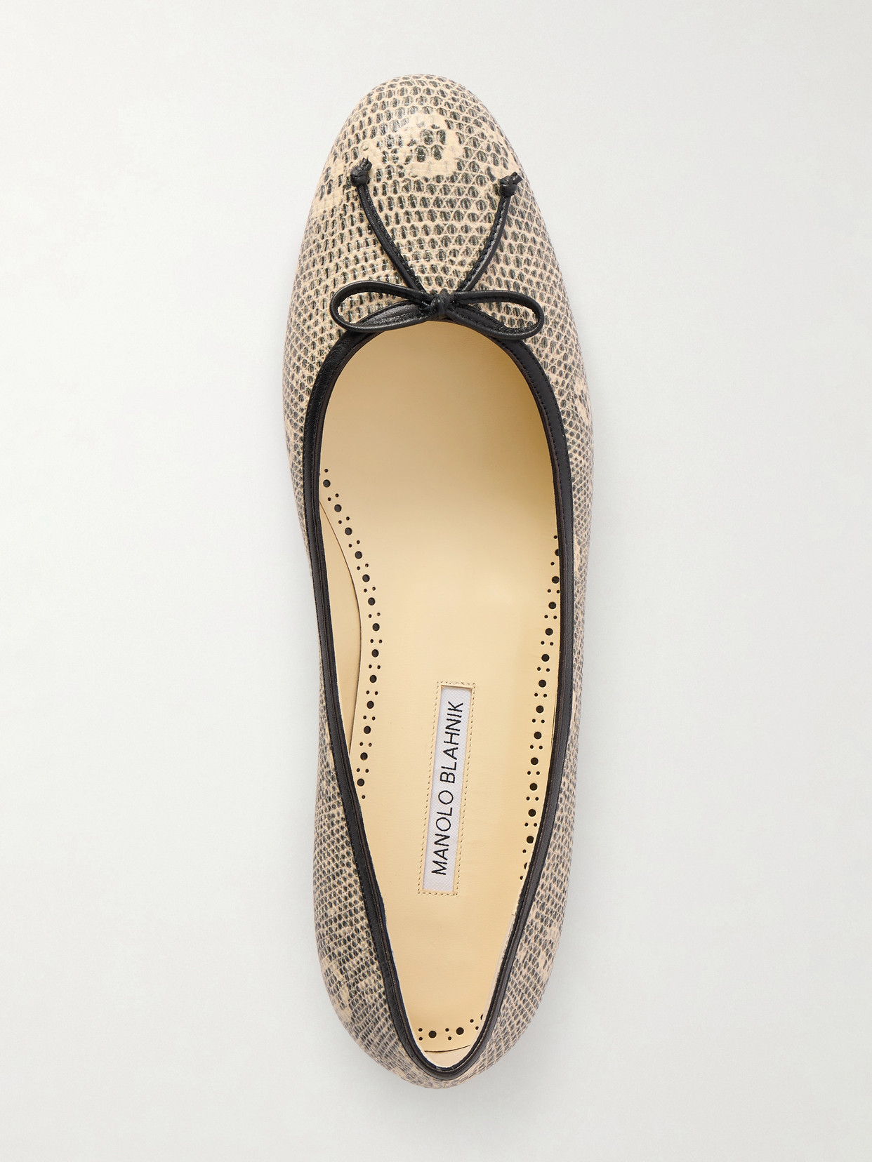 Veralli Lizard-Effect Ballet Flats