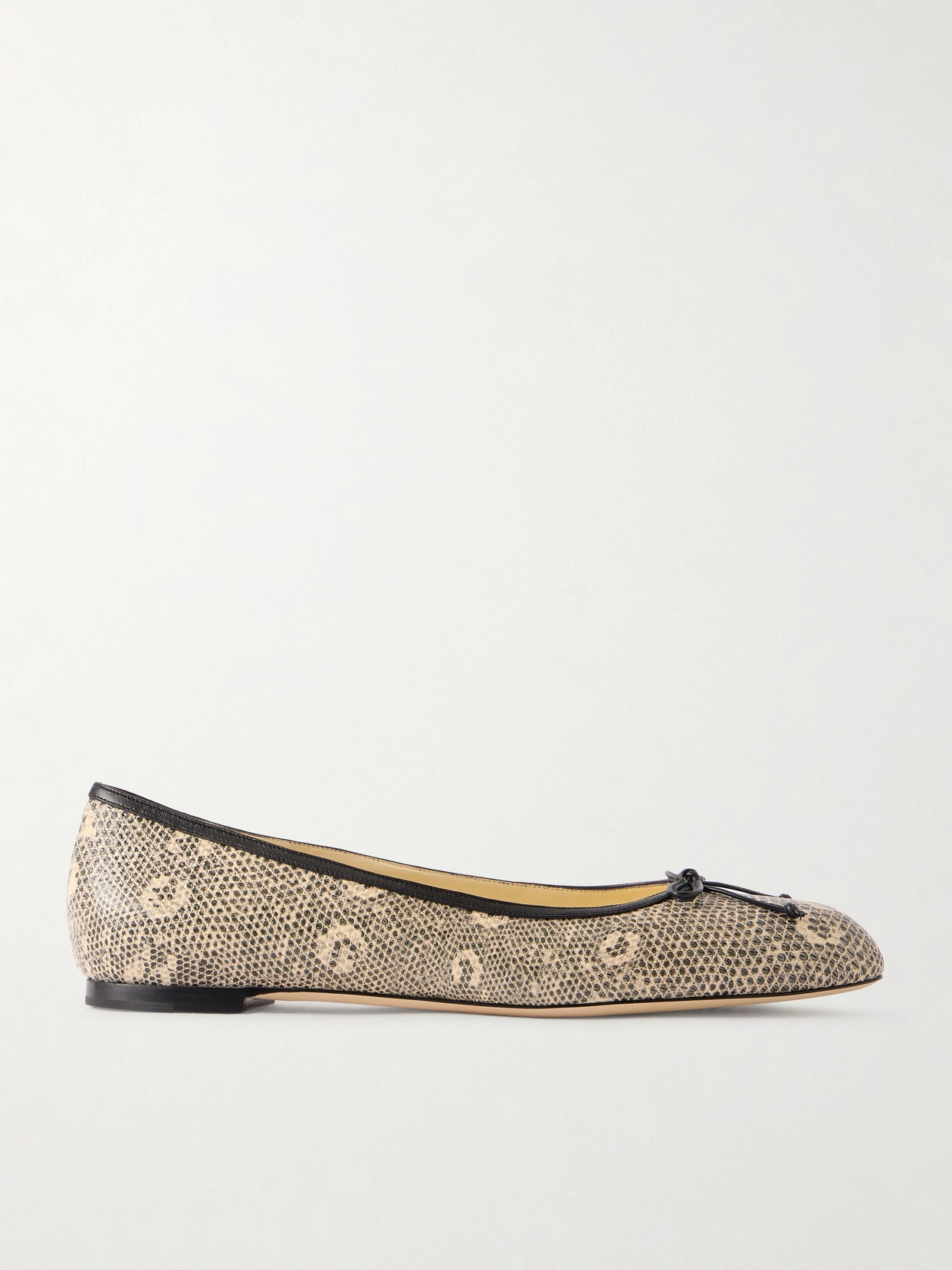 Veralli Lizard-Effect Ballet Flats