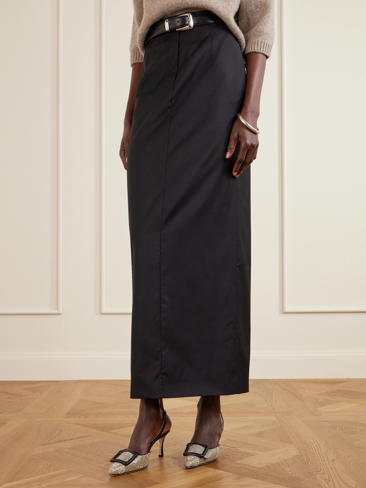 Mayslibi 70 Lizard-Effect Slingback
