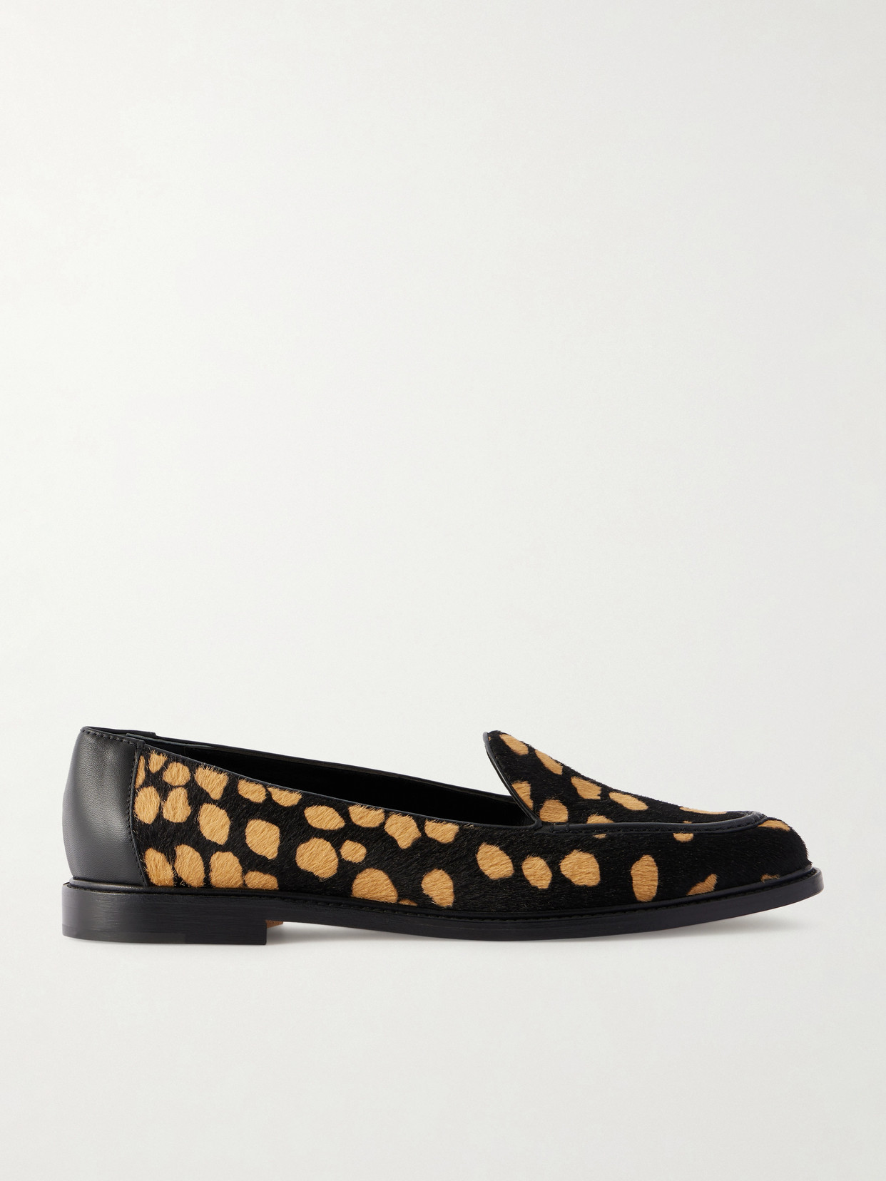 Manolo Blahnik Maxy Leather-trimmed Leopard-print Calf Hair Loafers In Multi