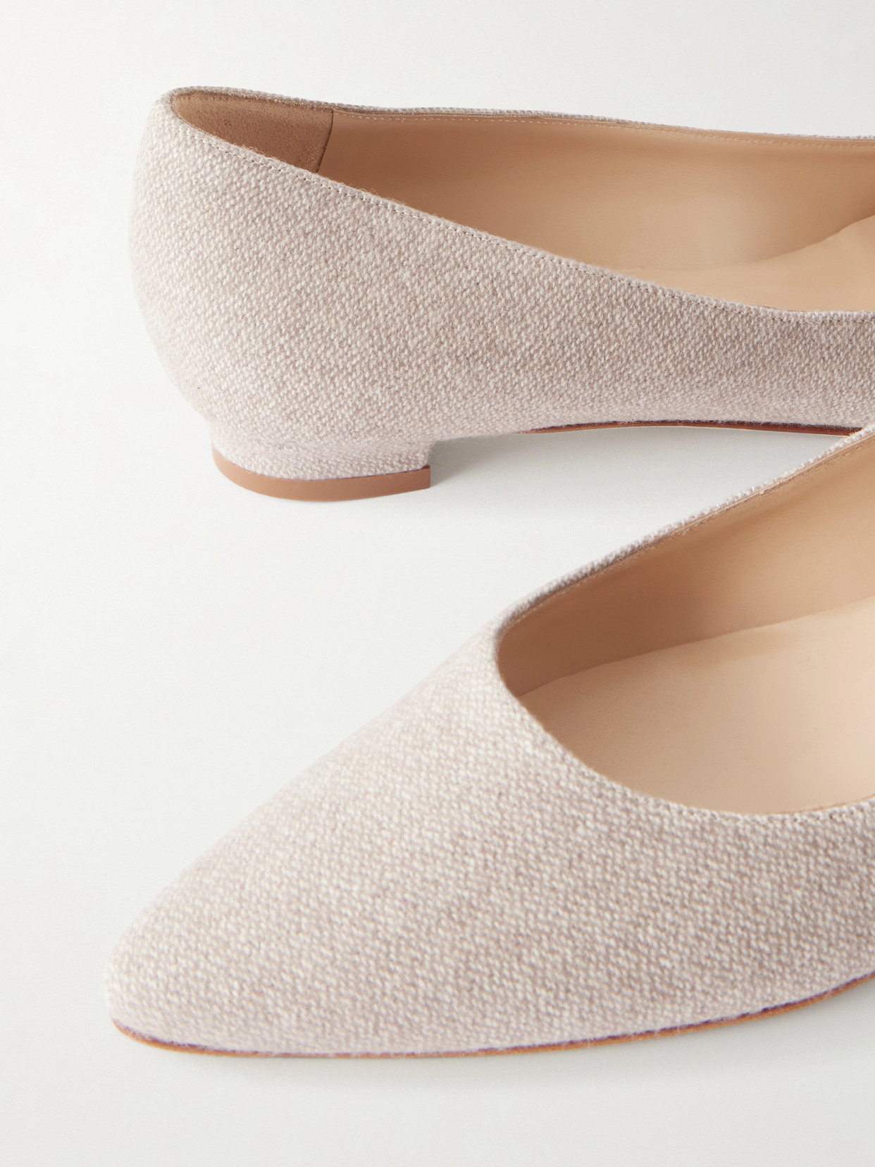 Tweed Ballerina Flats