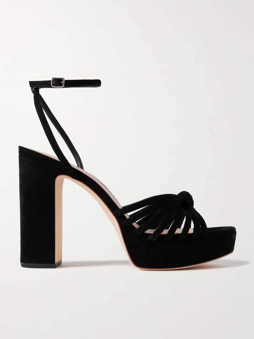 Loeffler Randall Rivka Knotted Suede Sandals
