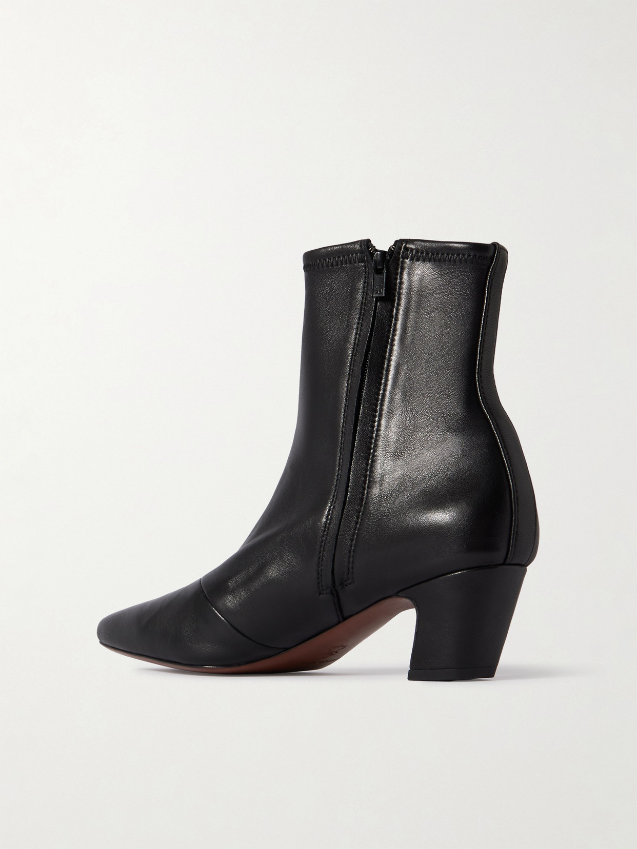Loeffler Randall Doria Leather Ankle Boots In Black