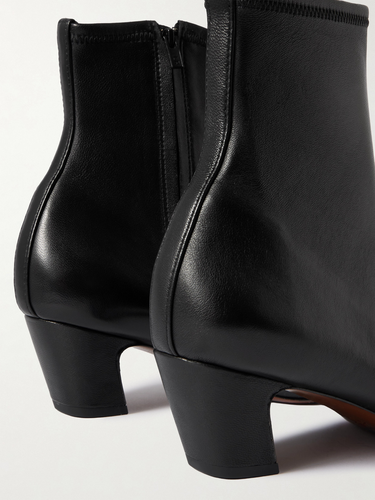 Loeffler Randall Doria Leather Ankle Boots In Black