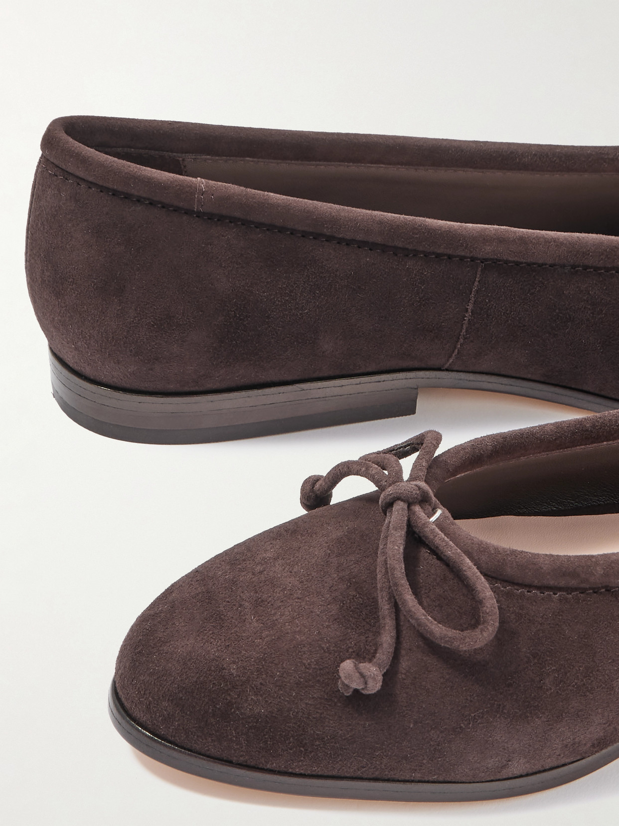 Loeffler Randall Noelle Suede Ballet Flats In Brown