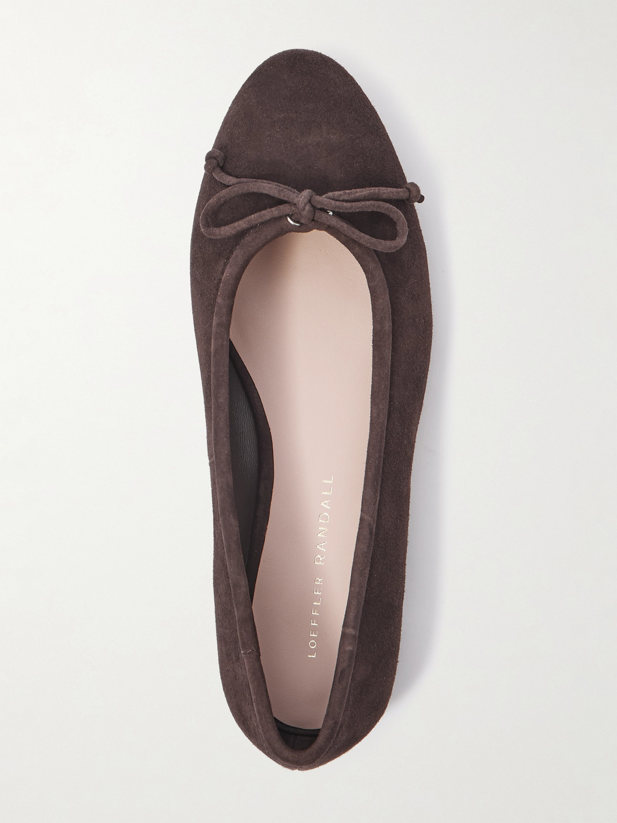 Loeffler Randall Noelle Suede Ballet Flats In Brown
