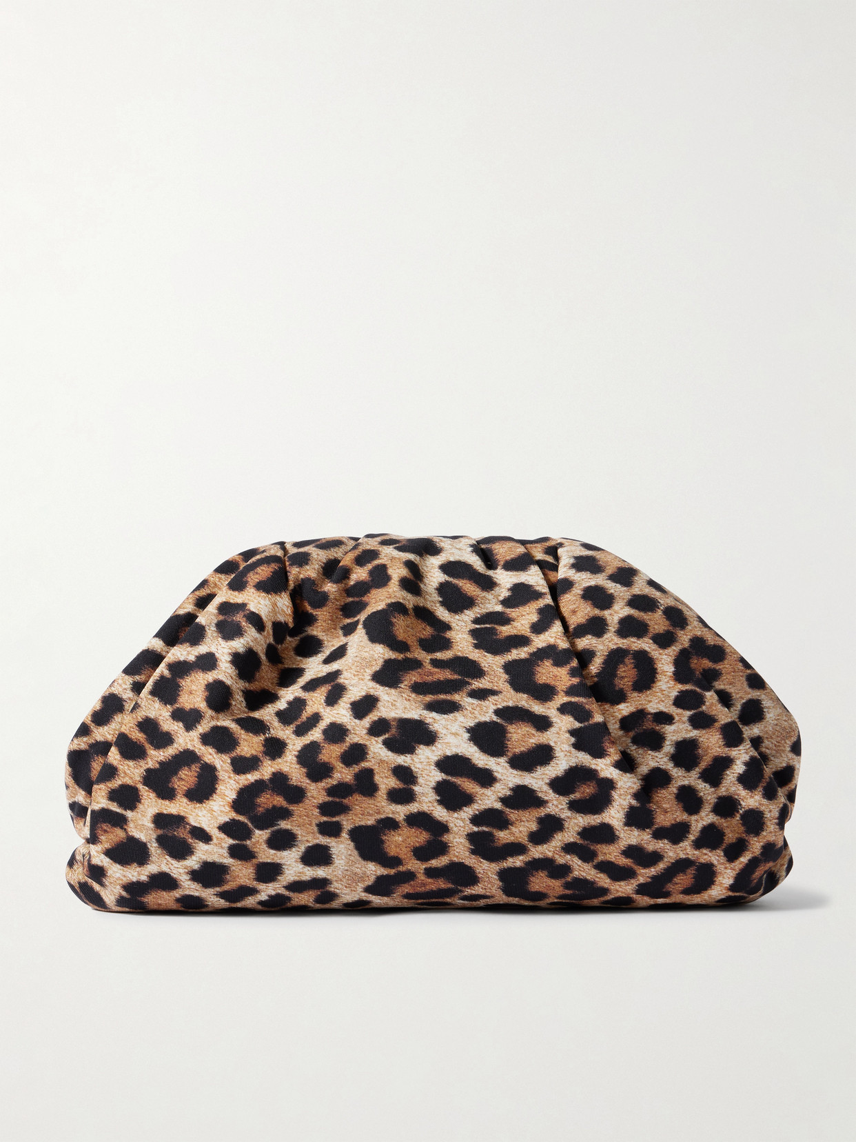 Loeffler Randall Bailey Leopard-print Satin Clutch In Multi