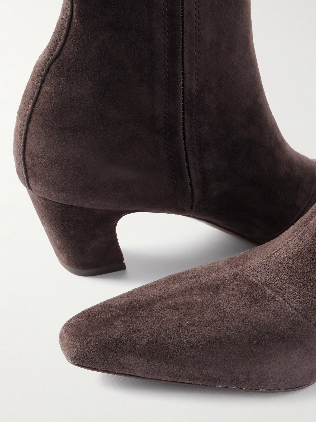 Loeffler Randall Doria Suede Ankle Boots In Brown