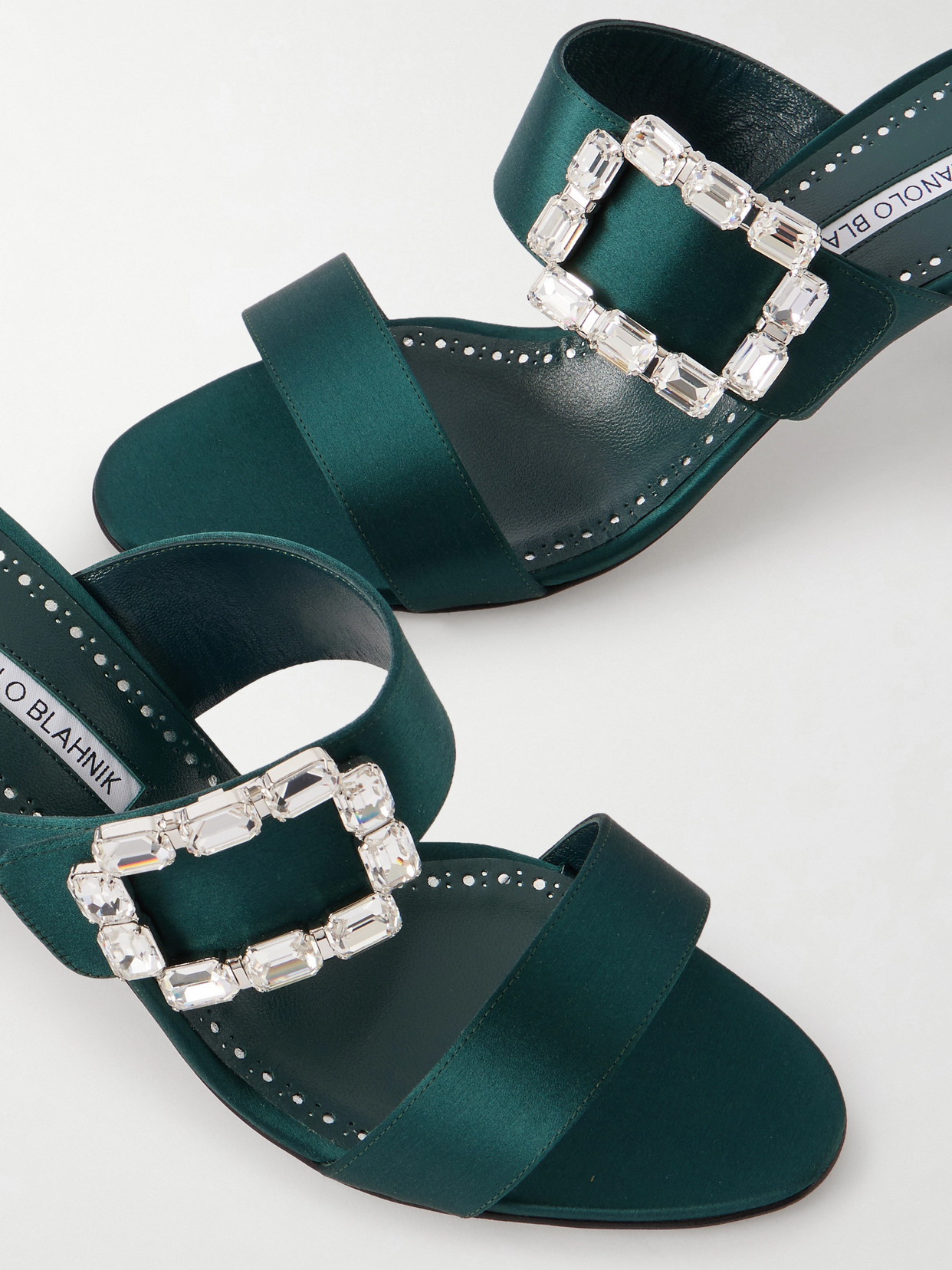 Mayjousan 70 Crystal-Embellished Mules