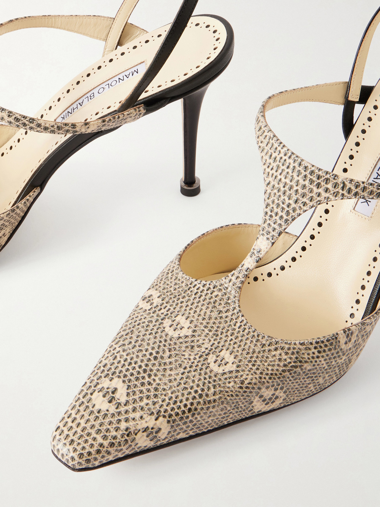 Titon 90 Lizard-Effect Slingback