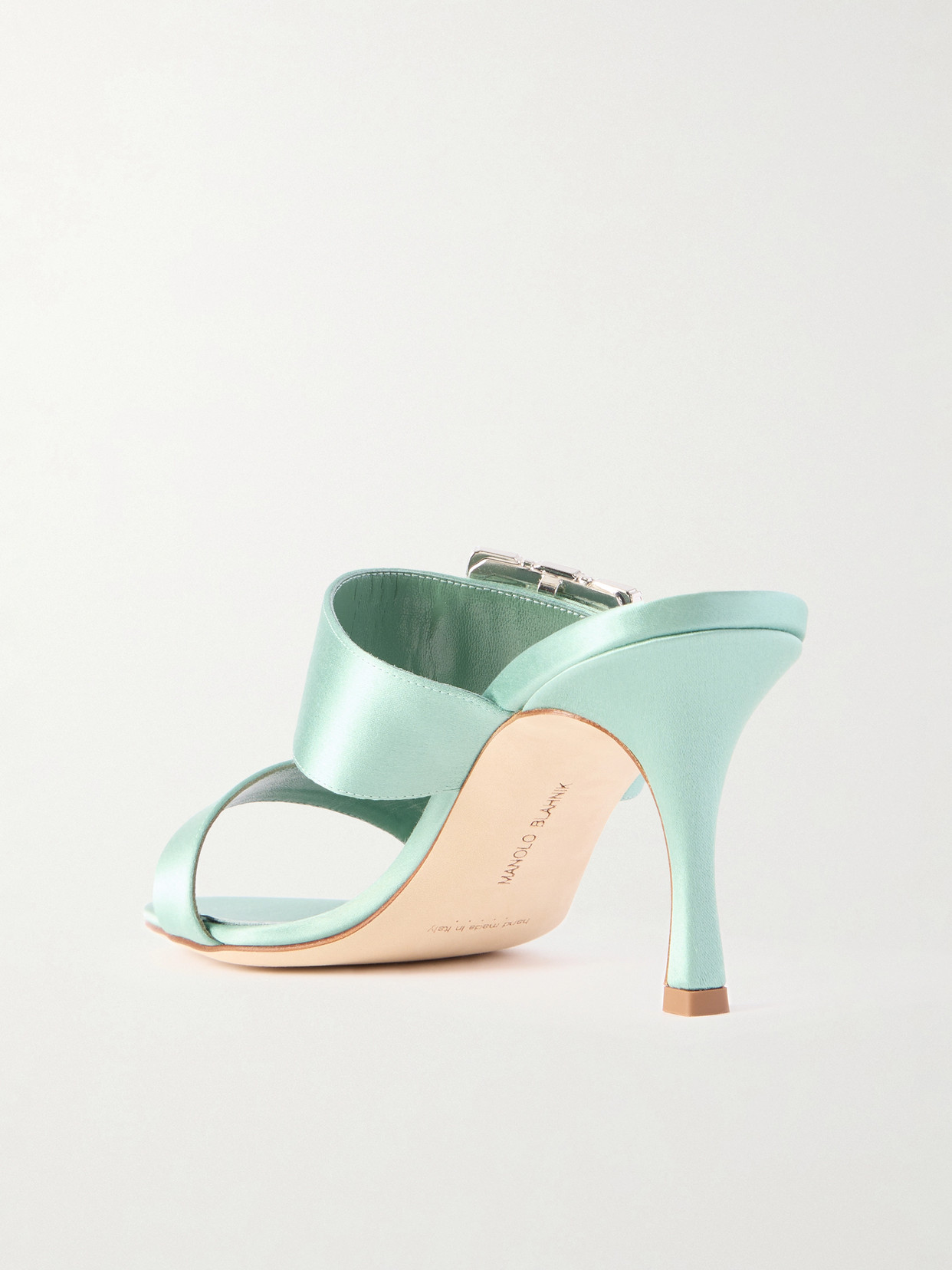 Mayjousan 70 Crystal-Embellished Mules