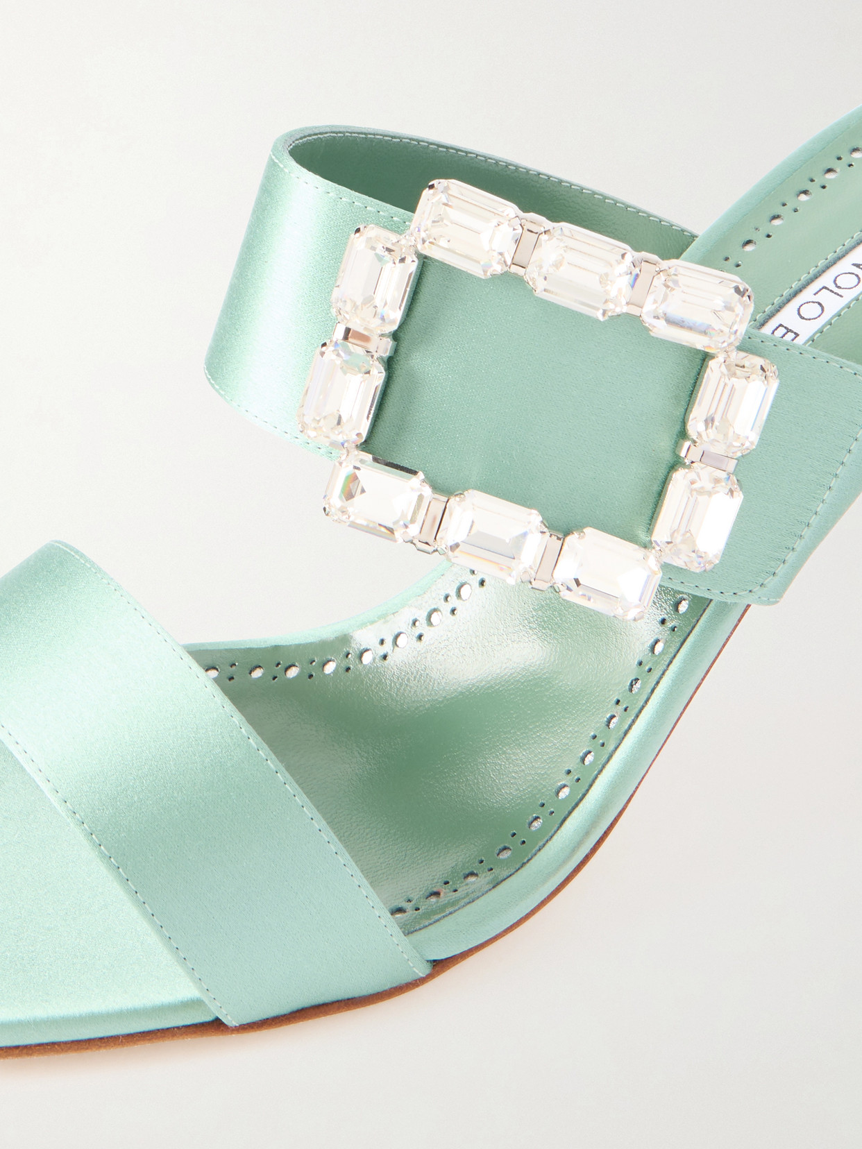 Mayjousan 70 Crystal-Embellished Mules