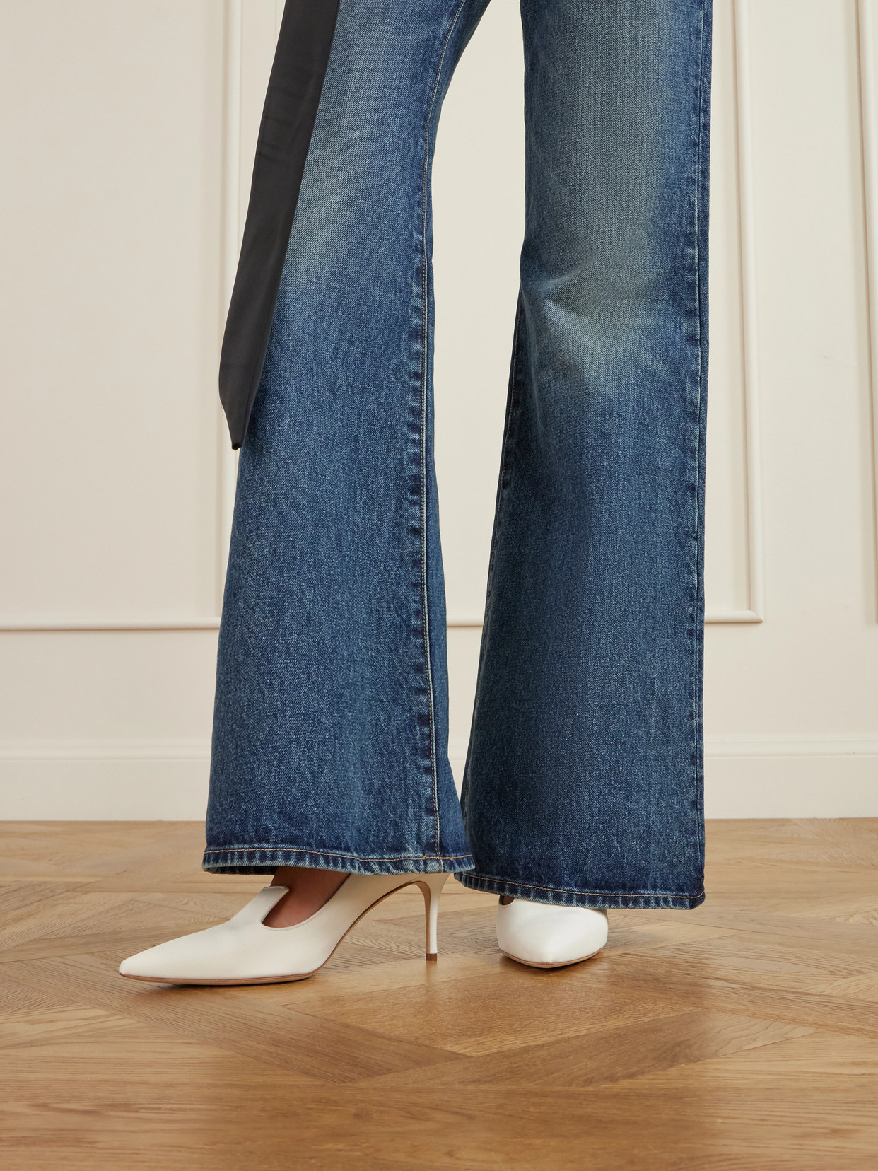 Ralypla 70 Crepe De Chine Pumps