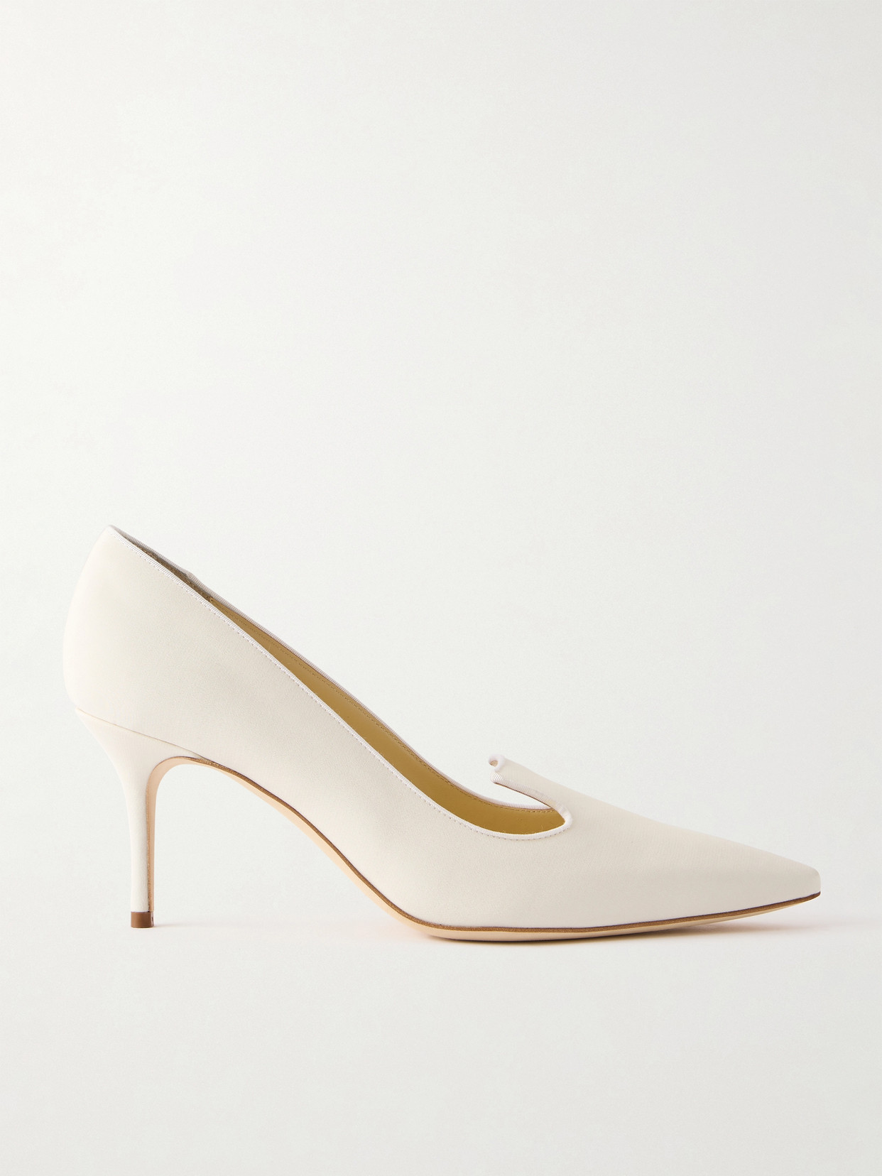 Manolo Blahnik Ralypla 70 Crepe De Chine Pumps In Multi