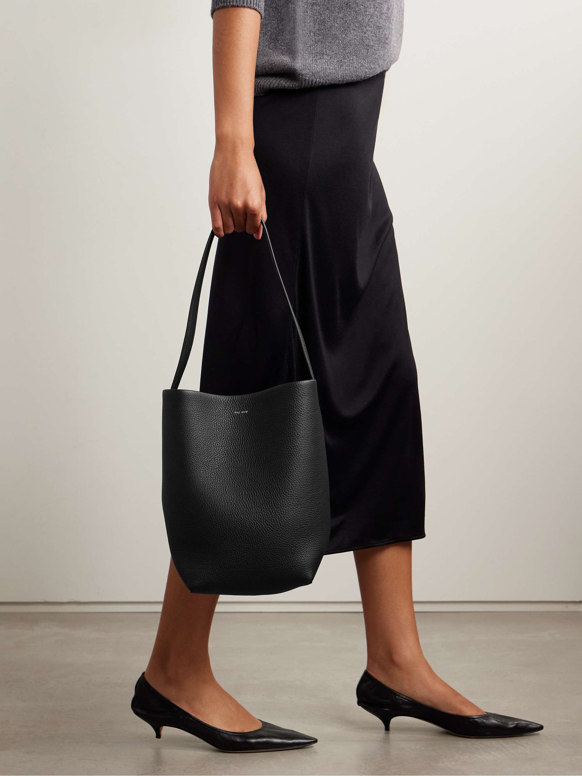 THE ROW N/S Park medium textured-leather tote