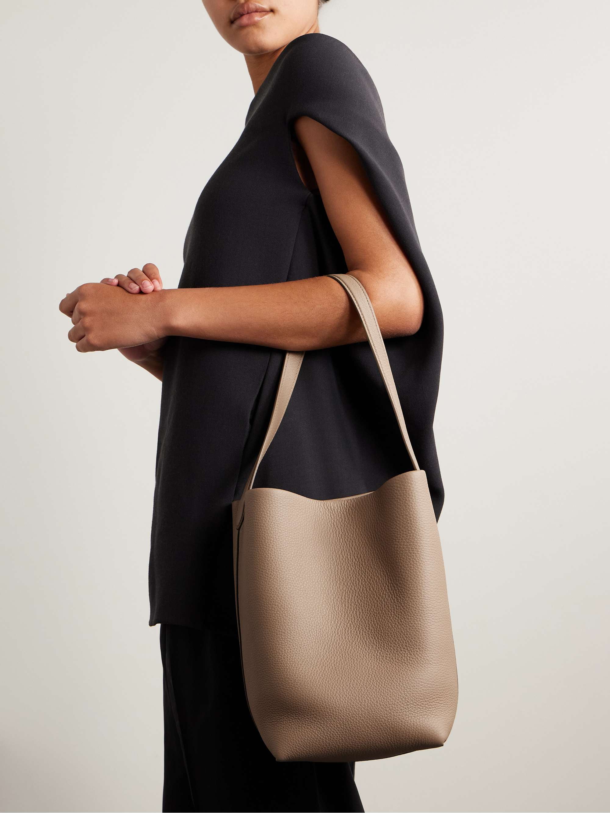 THE ROW N/S Park medium textured-leather tote