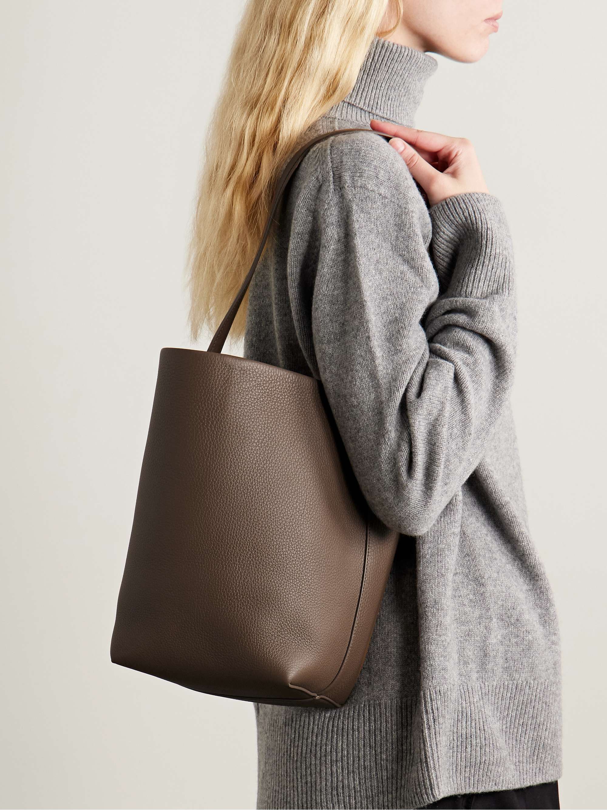 THE ROW N/S Park medium textured-leather tote