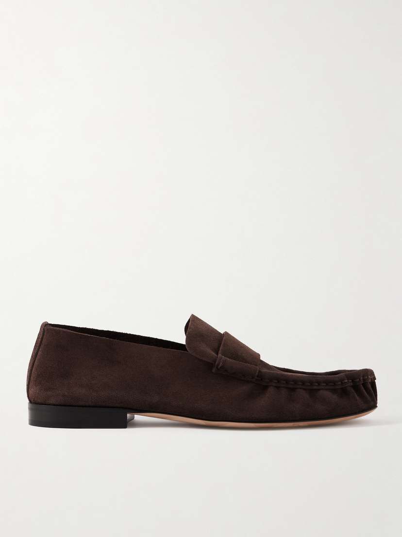 The Row Suede Loafers