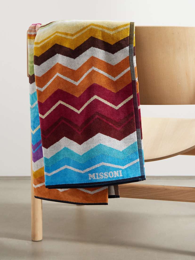Missoni Home Hugo Striped Cotton-terry Towel