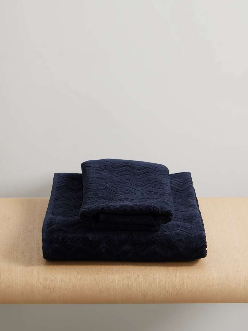 Missoni Home Chalk Set Of Two Cotton-terry Jacquard Towels