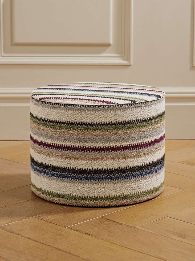 Missoni Striped Jacquard-knit Pouffe