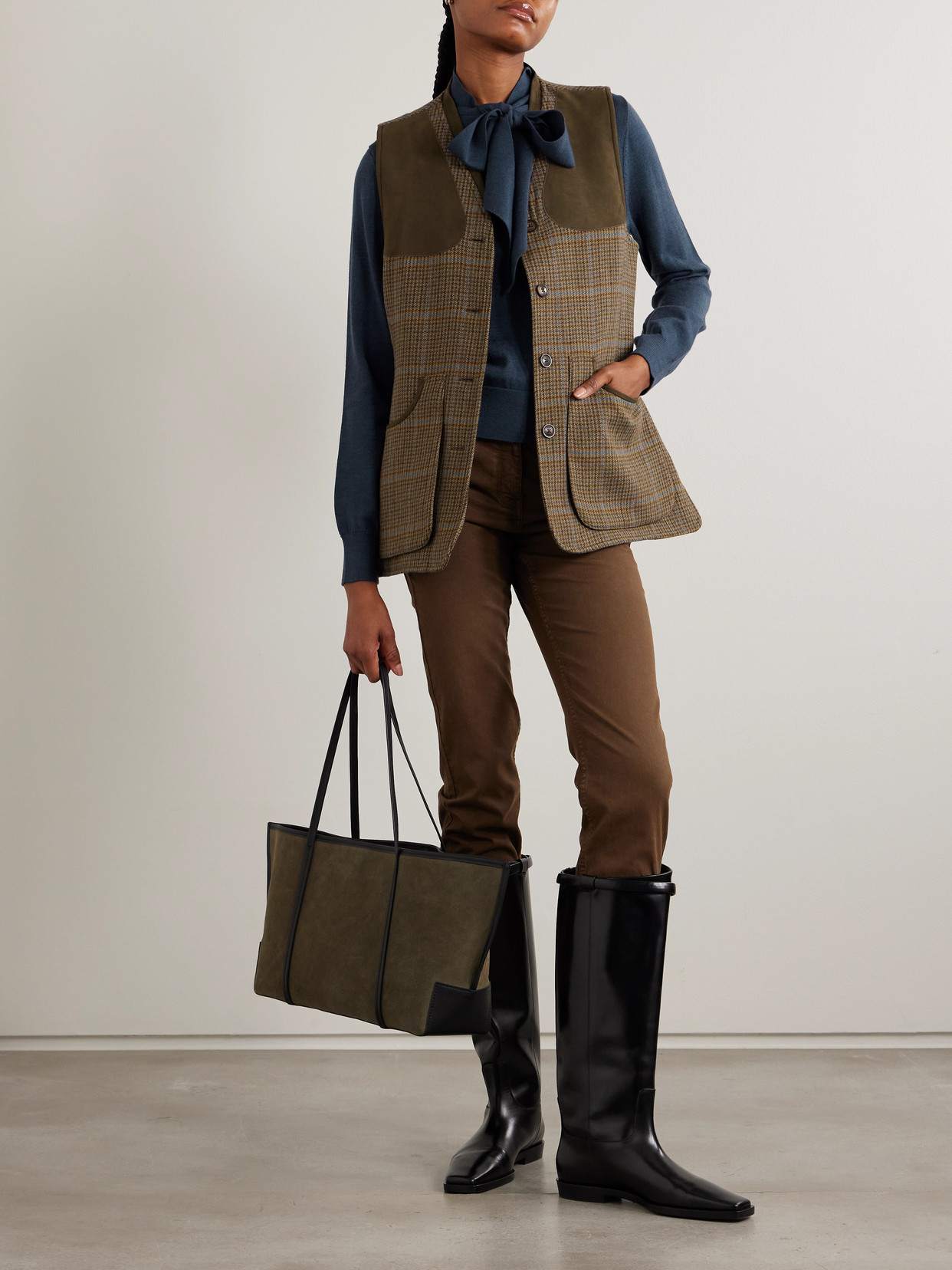 Newland Tie-Neck Merino Sweater